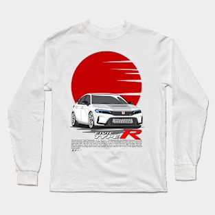 Civic Type R 2023 (White) Long Sleeve T-Shirt